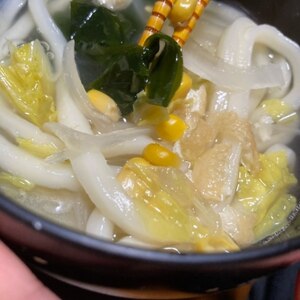 めんつゆで簡単美味しい！煮込みうどん♪